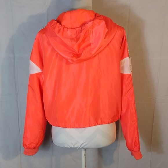 Rue 21 "Hustle" Cropped Windbreaker Hoodie - Picture 4 of 9